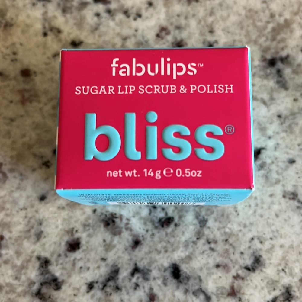 Bliss Fabulips Sugar Lip Scrub & Polish 0.5 oz NIB